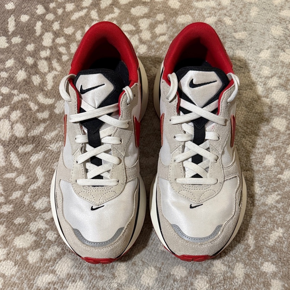 Nike ID White Black and Red Sneakers